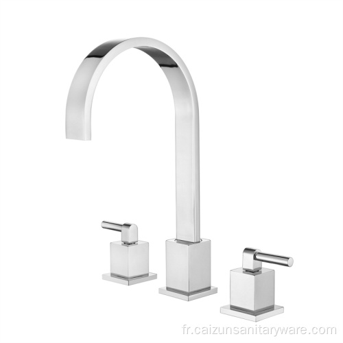 Robinet de salle de bain répandu nickel brossé